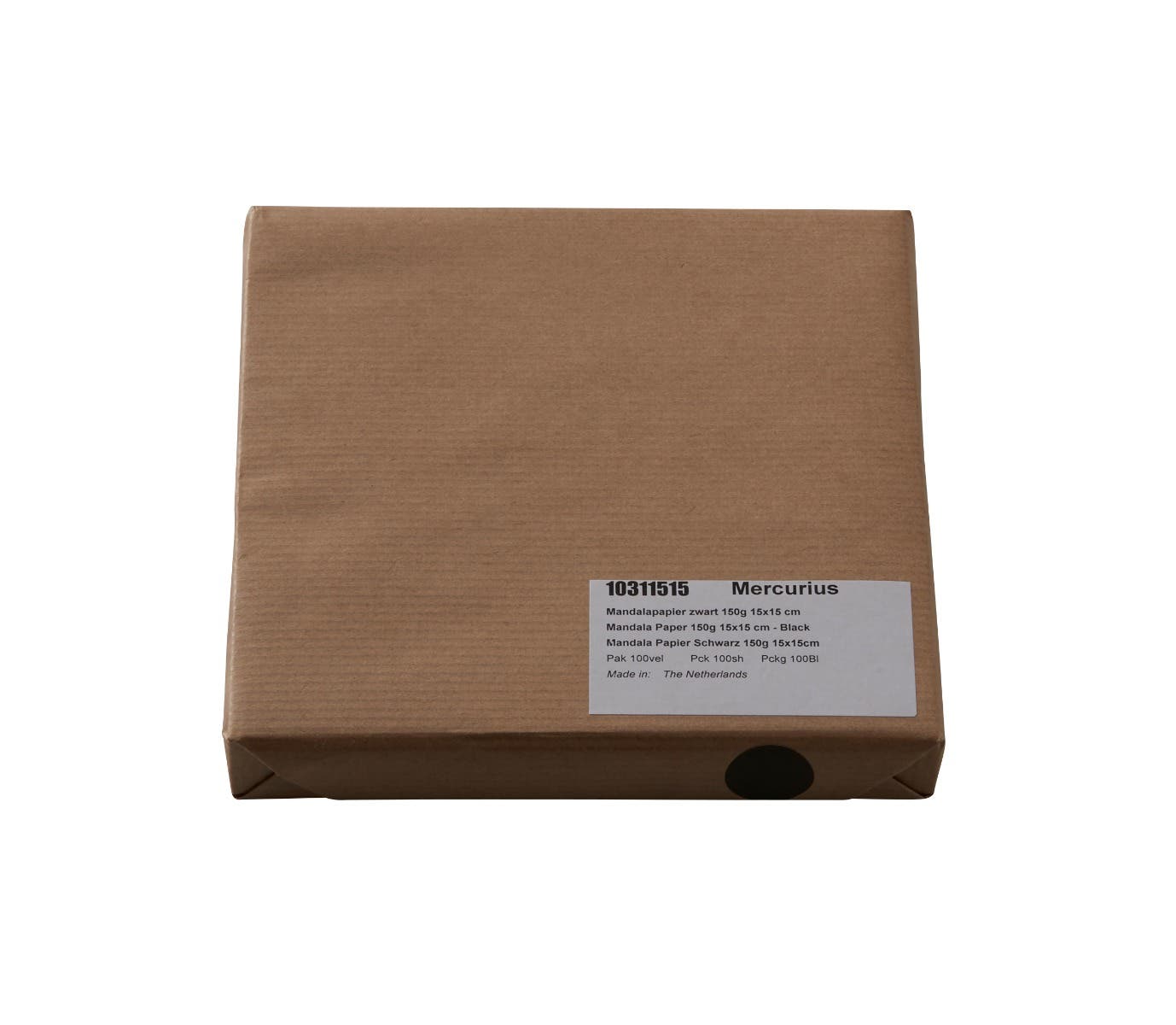 Mandala Paper Black - 100 sheets - 160 g- 5.9"x5.9" image