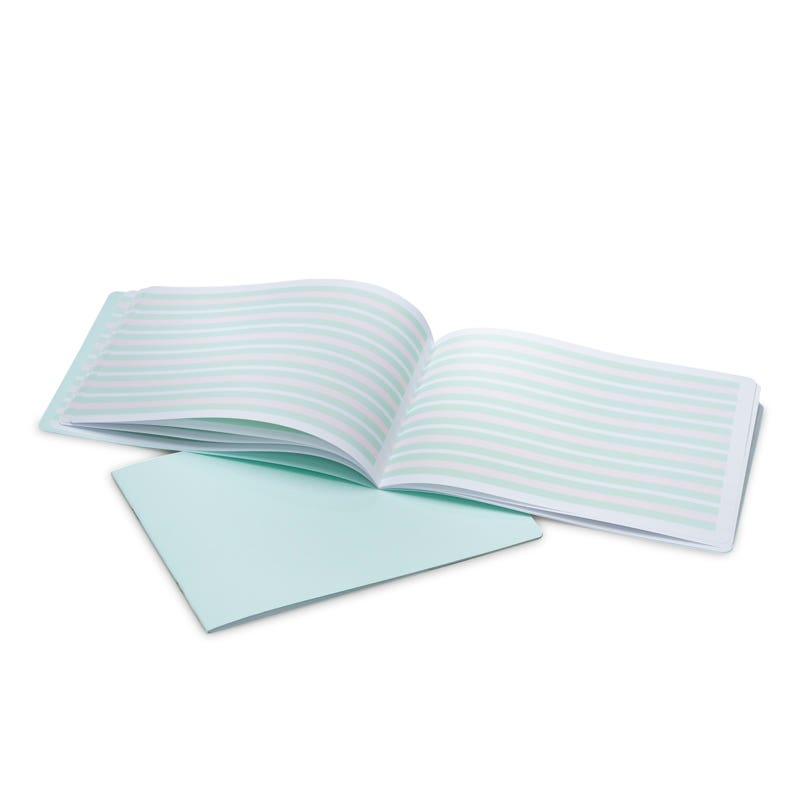 Handwriting Practice Books - 9-9-9 - staple - landscape - pack of 10 - Mint Green image