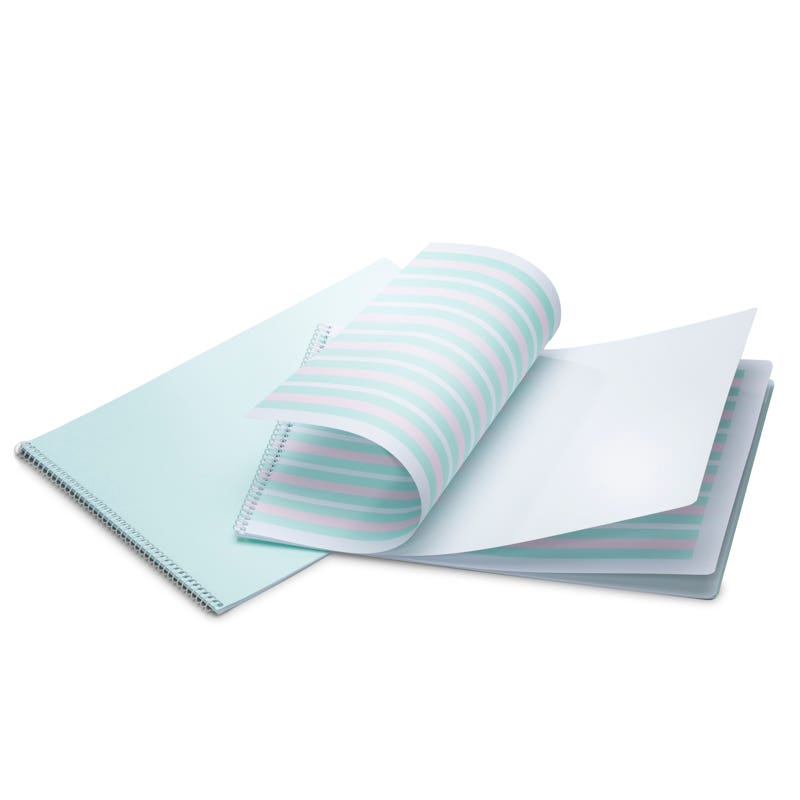 Handwriting Practice Books - 9-9-9 lines - spiral - pack of 10 - Mint Green image