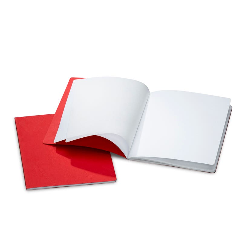 Journals 6.3"x8.3" - portrait - w/onion skin - pack of 10 - Red image