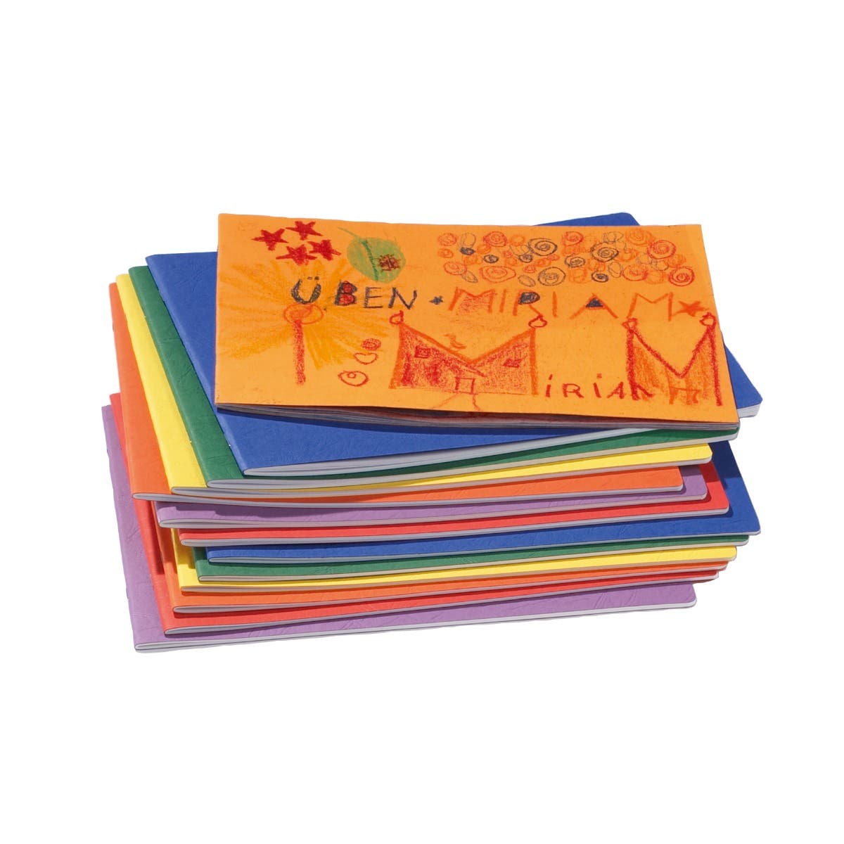 Classic Main Lesson Book 12.6"x9.45" - staple - landscape - pack of 10 - Green image