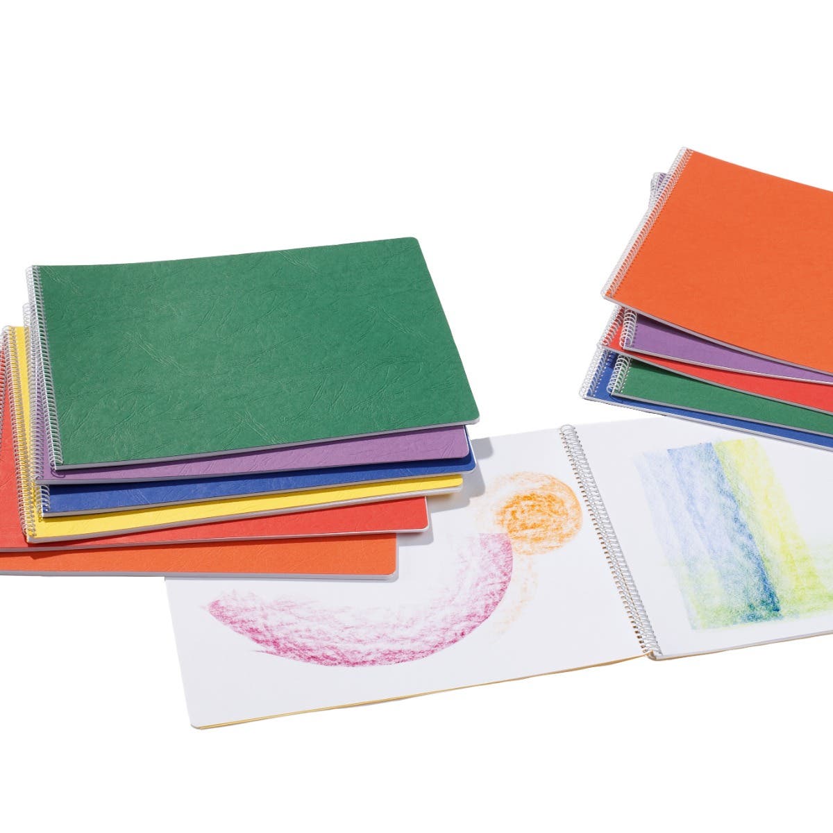 Classic Main Lesson Books 12.6"x9.45" - spiral - landscape - w/onion skin - pack of 10 - Purple image
