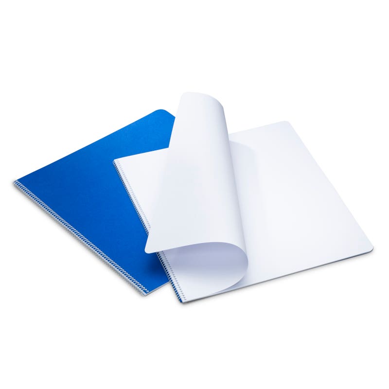 Large Main Lesson Books 12.6"x15" - spiral - portrait - pack of 10 - Blue image
