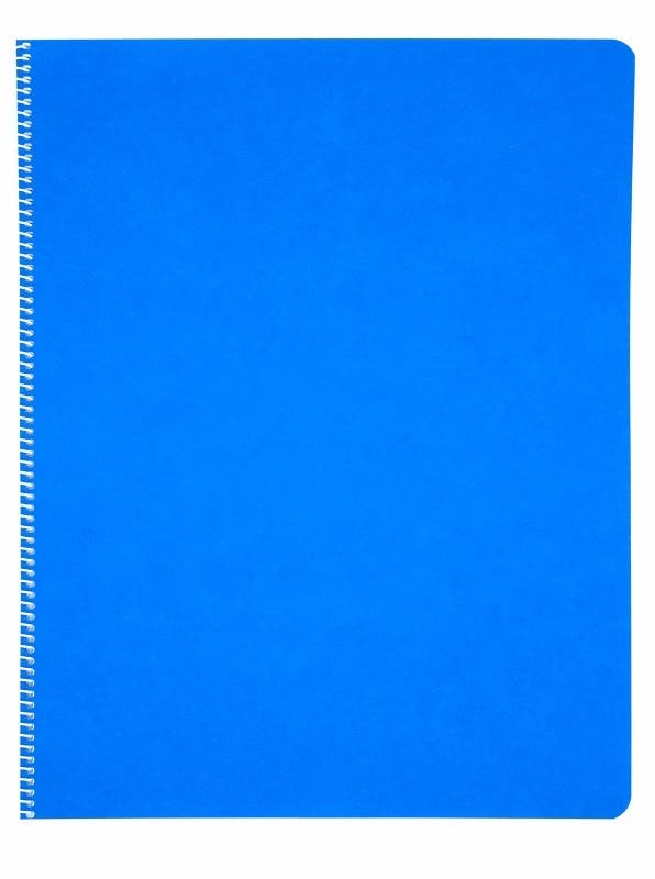 Main Lesson Books 11"x14" - spiral - portrait - pack of 10 - Blue image