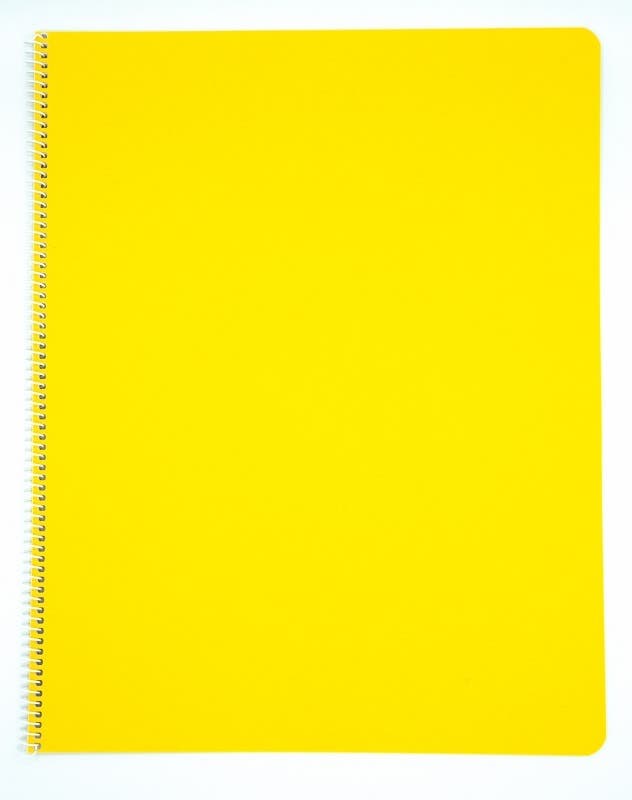 Main Lesson Books 11"x14" - spiral - portrait - pack of 10 - Yellow image