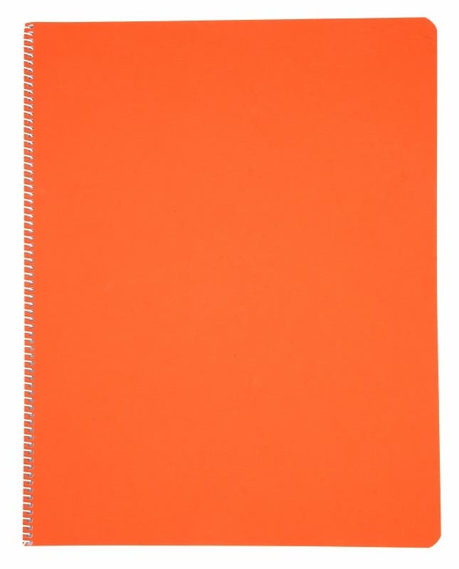 Main Lesson Books 11"x14" - spiral - portrait - pack of 10 - Orange image