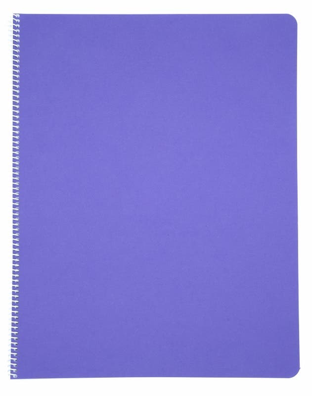 Main Lesson Books 11"x14" - spiral - portrait - pack of 10 - Purple image