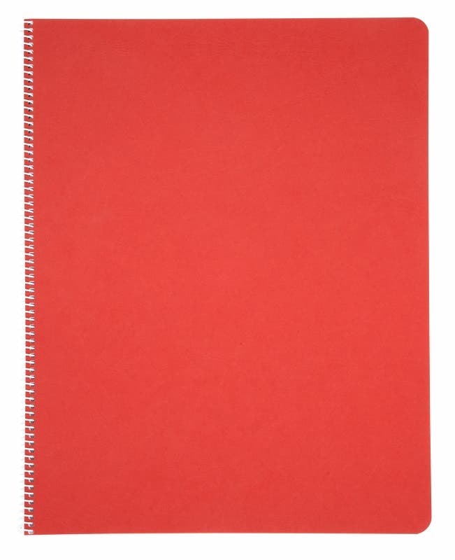 Main Lesson Books 11"x14" - spiral - portrait - pack of 10 - Red image
