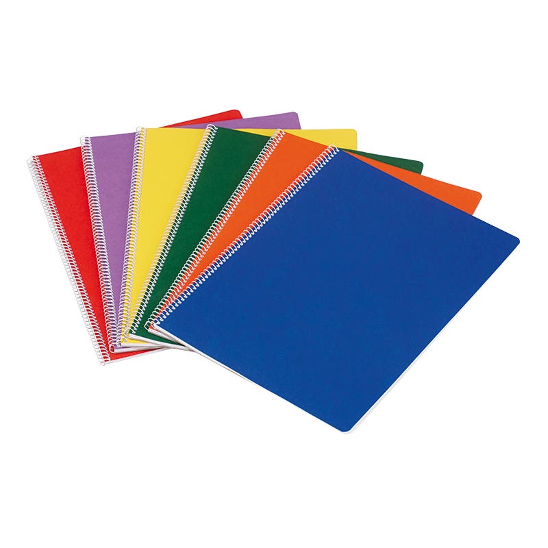 Hardback Classic Main Lesson Books 9.45"x12.6" - spiral - portrait - pack of 10 - Orange image