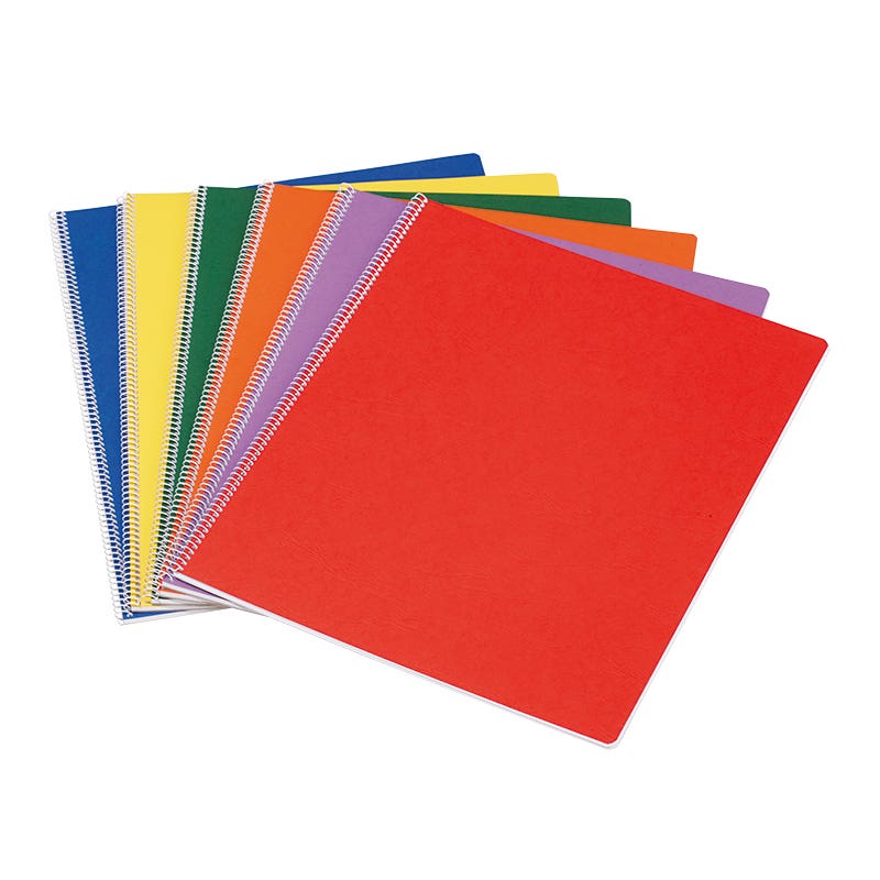 Large Hardback Main Lesson Books 12.6"x15" - spiral - portrait - pack of 10 - Purple image