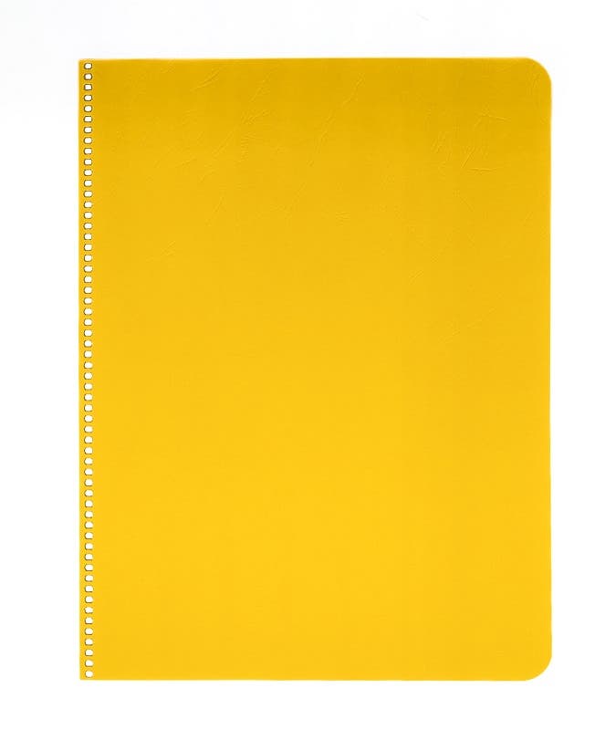Main Lesson Book Covers 280g punched holes 8.7" x 11.4" - portrait - 30 sheets - Yellow image