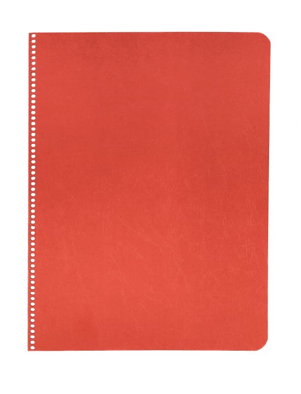 Main Lesson Book Covers 280g punched holes 8.7" x 11.4" - portrait - 30 sheets - Red image