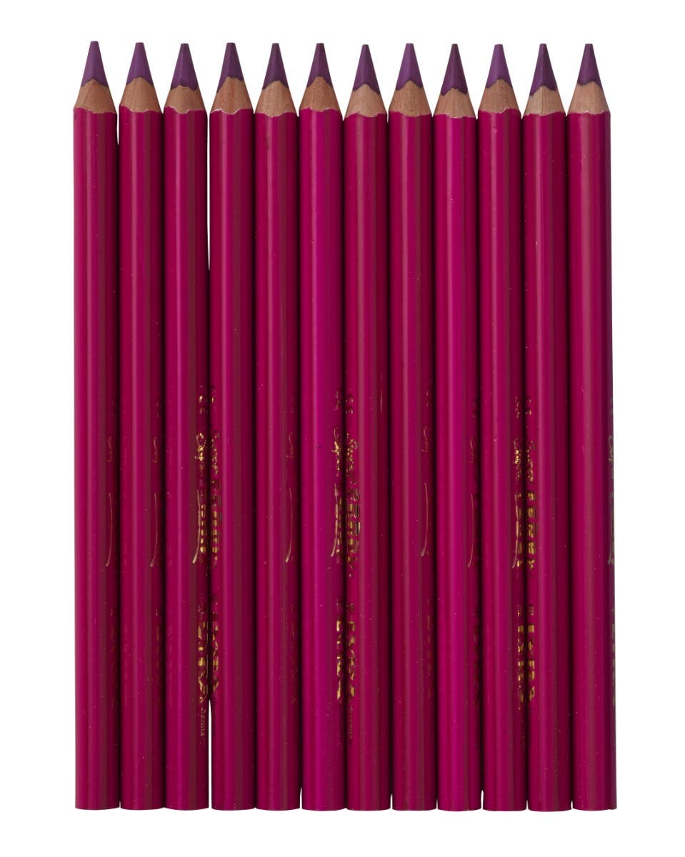 Lyra Super Ferby Triangular Lacquered Pencils - box of 12 - Luminous Pink image