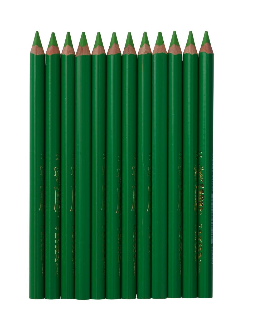 Lyra Super Ferby Triangular Lacquered Pencils - box of 12 - Luminous Green image