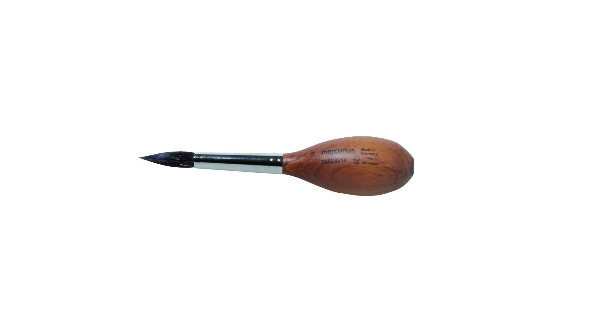 Paint Brush Polecat Hair Round #14 Egg-Shaped / 0.35"x5.12" image