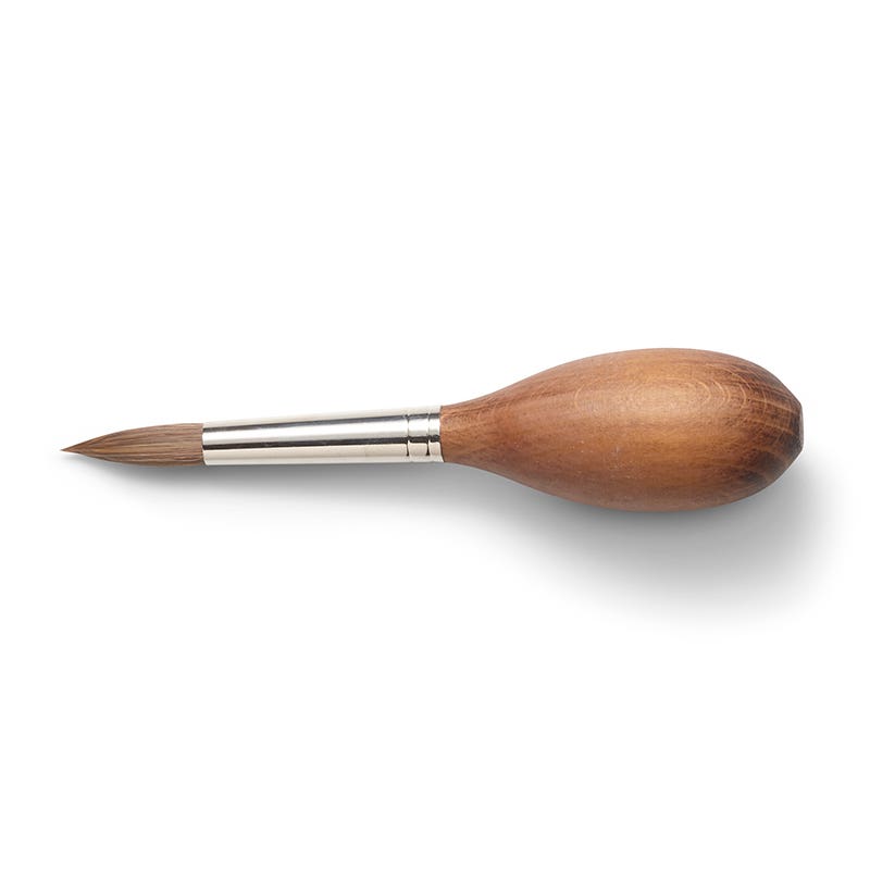 Paint Brush Synthetic Cow Hair Round #14 Egg-shaped / 0.35" image