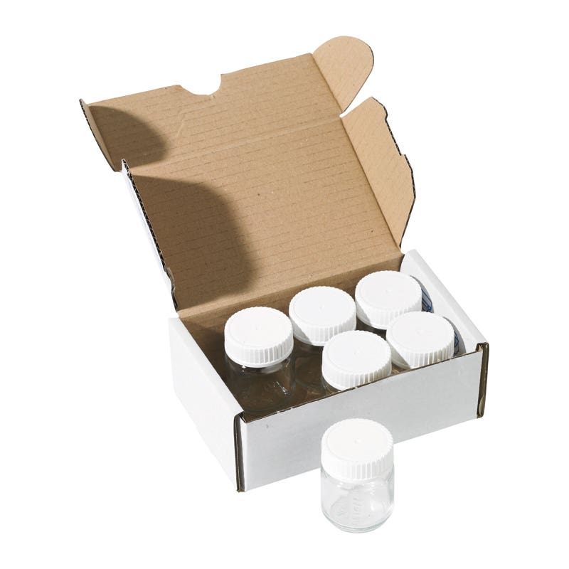 Paint Jars - White Lid 50 ml/1.7 fl. oz. - 6 pieces image
