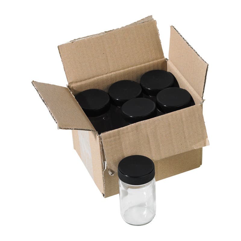 Paint Jars - Black Lid 100 ml/3.4 fl. oz. - 45 pieces image