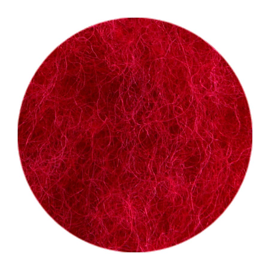 Filges Felting Wool Plant-dyed - 100 g - Red image