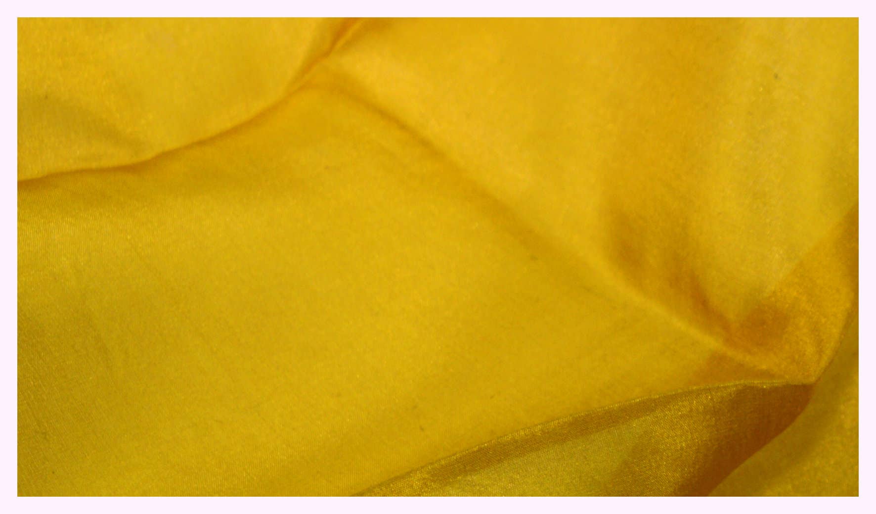 Filges Plant-dyed Hemmed Silk - 1 x 1 yard - Gold Yellow image