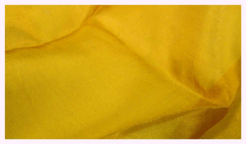 Filges Plant-dyed Hemmed Silk - 1 x 2.2 yards - Golden Yellow image