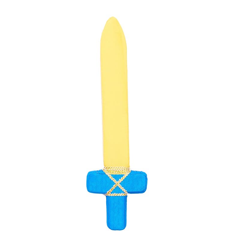 Sarah's Silks Sword -Soft - Blue and Yellow image