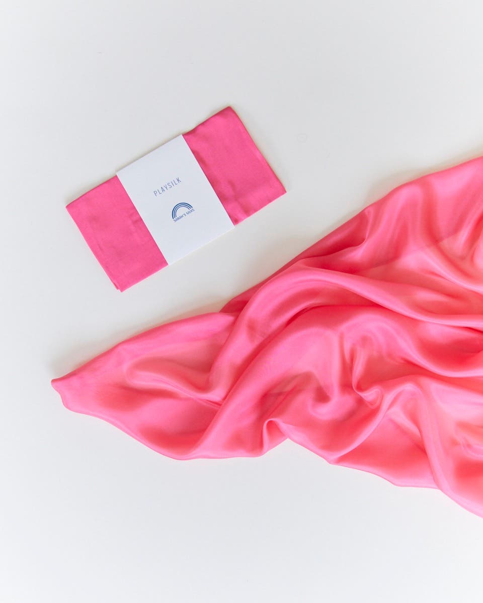 Sarah's Silks Classic Playsilk 35"x35"- Rose  image