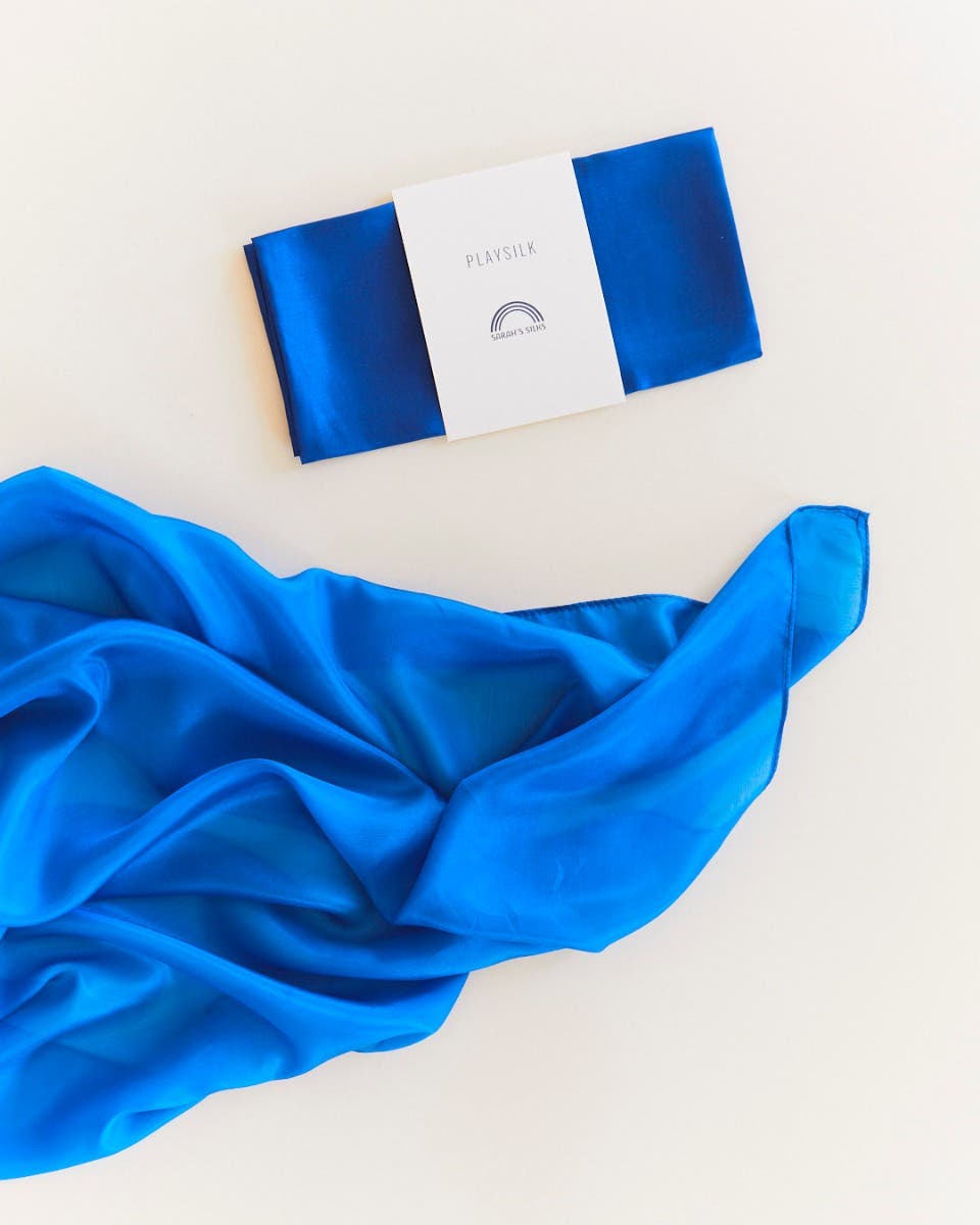 Sarah's Silks Classic Playsilk 35"x35"- Royal Blue  image
