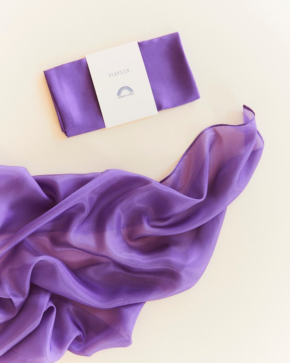 Sarah's Silks Classic Playsilk 35"x35"- Purple  image