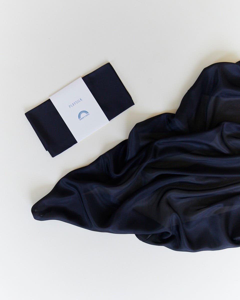 Sarah's Silks Classic Playsilk 35"x35" - Black image