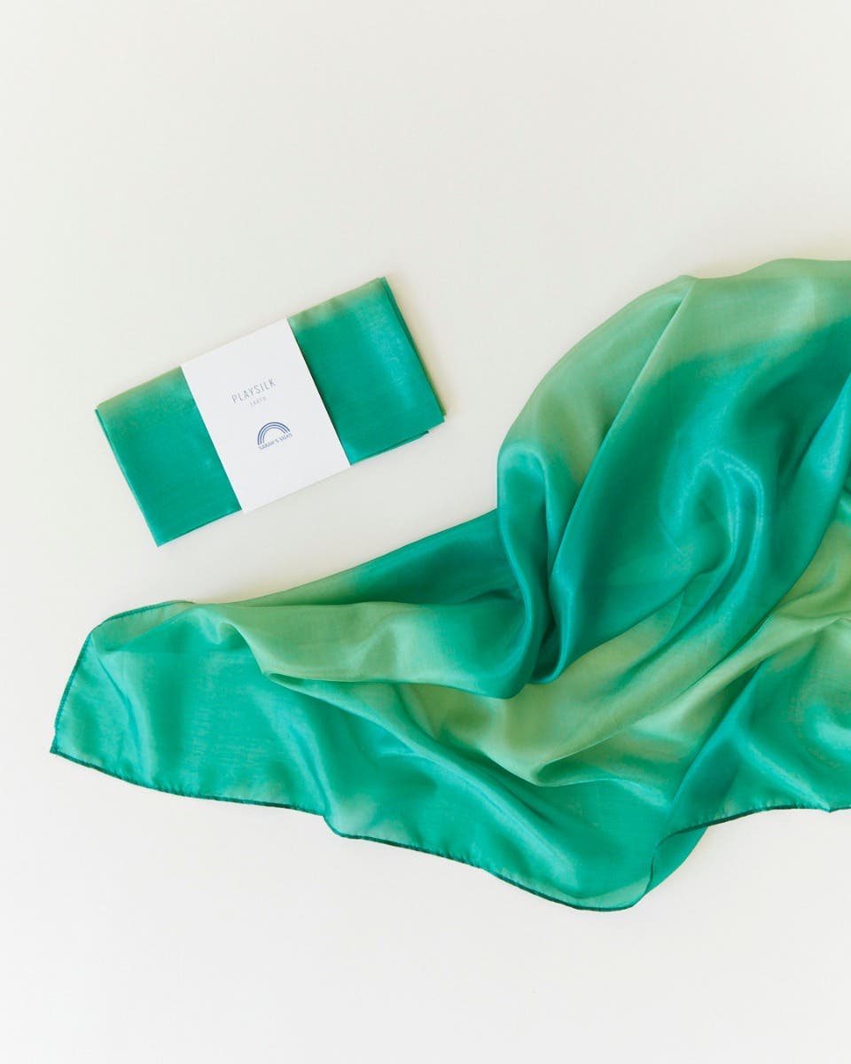 Sarah's Silks Earth Playsilk 35"x35" - Forest image