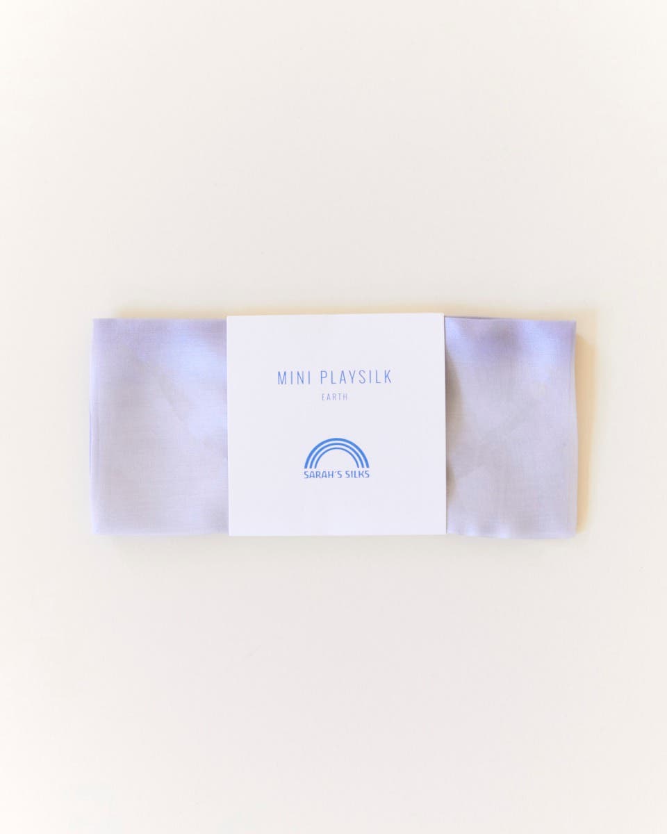 Sarah's Silks Earth Mini Playsilk 21"x21" - Stone image