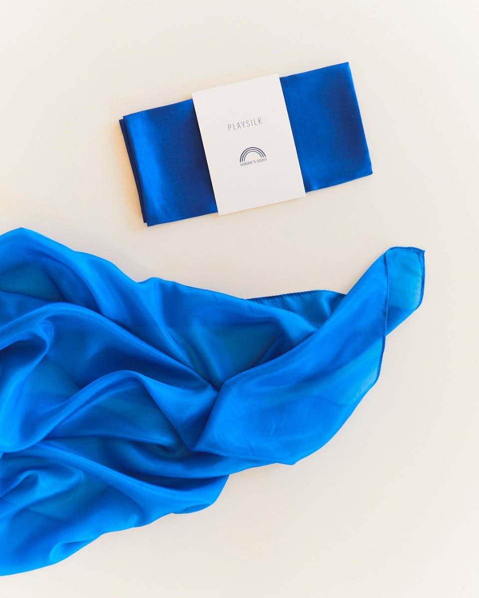Sarah's Silks Playsilk Mini 21"x21" - Royal Blue  image
