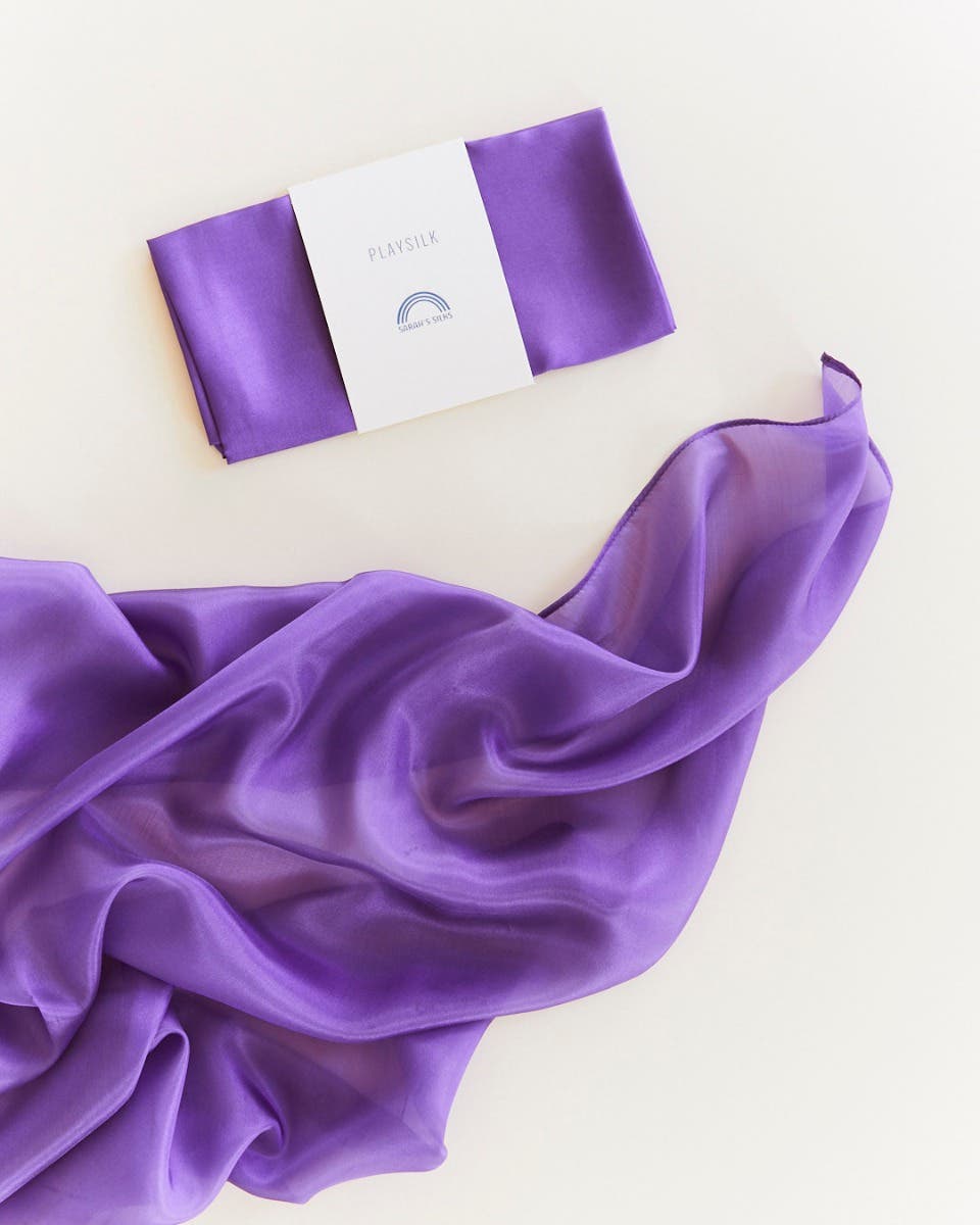 Sarah's Silks Playsilk Mini 21"x21" - Purple  image
