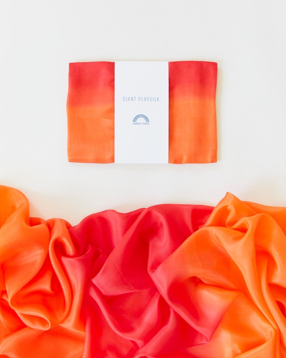 Sarah’s Silks Playsilks 70"x35" - fire image