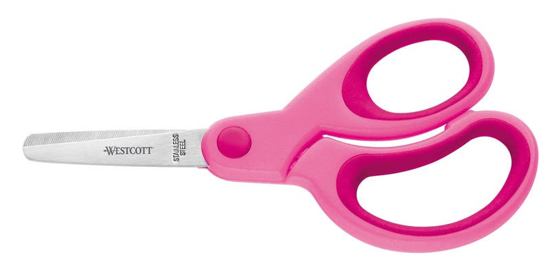 School Scissors - soft grip - right handed - 5" image