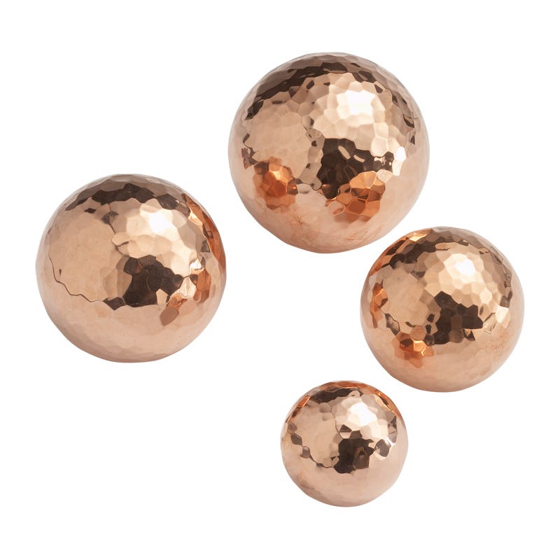 Eurythmy Copper Ball Spring Mounted Hammered Diameter 2.1" image