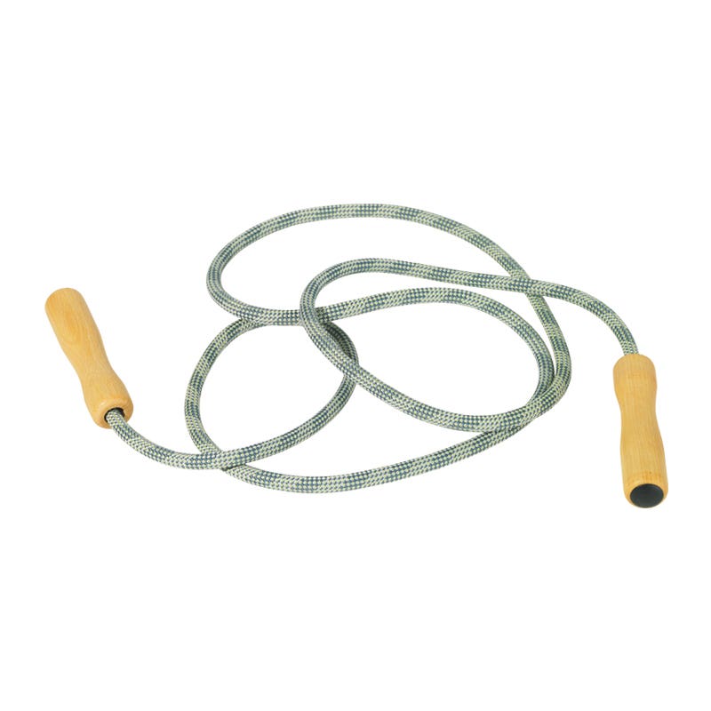 Skipping Rope Wooden Handles Child's Height 53"-61" image