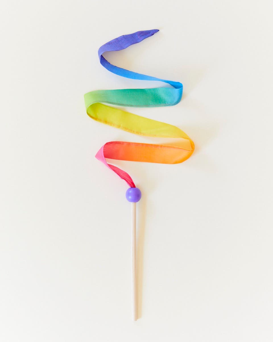 Sarah's Silks Mini Streamers - Rainbow with Ball  image