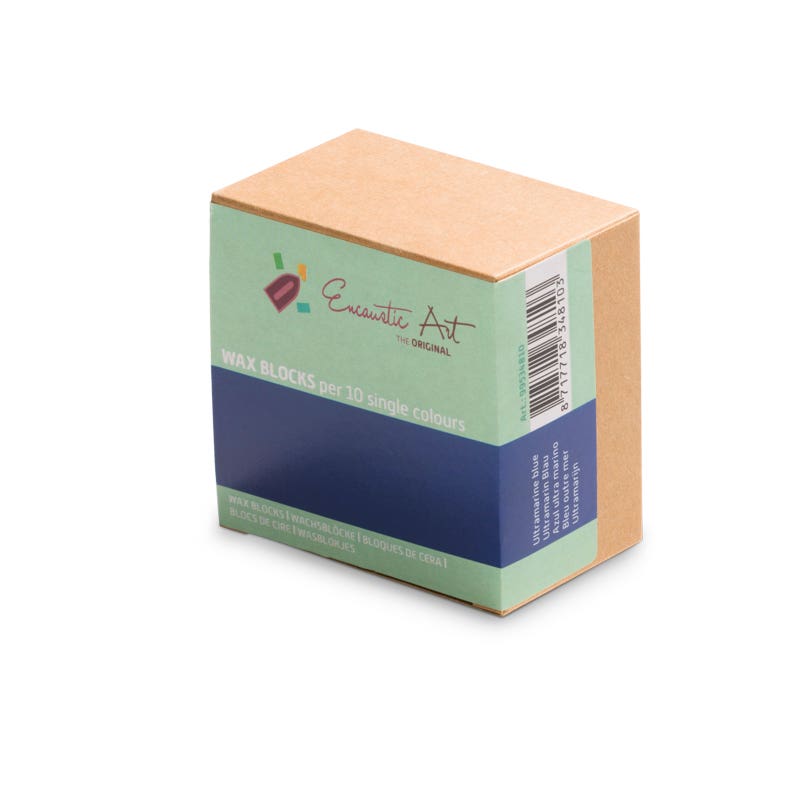 Encaustic Art Wax Blocks - 10 pieces - Ultramarine blue image