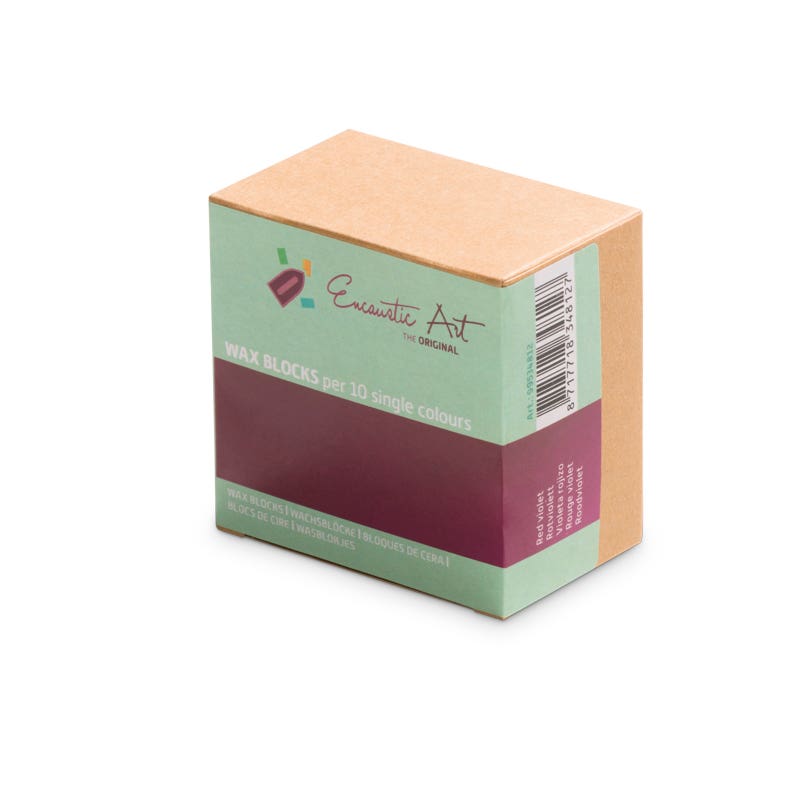 Encaustic Art Wax Blocks - 10 pieces - Red violet image
