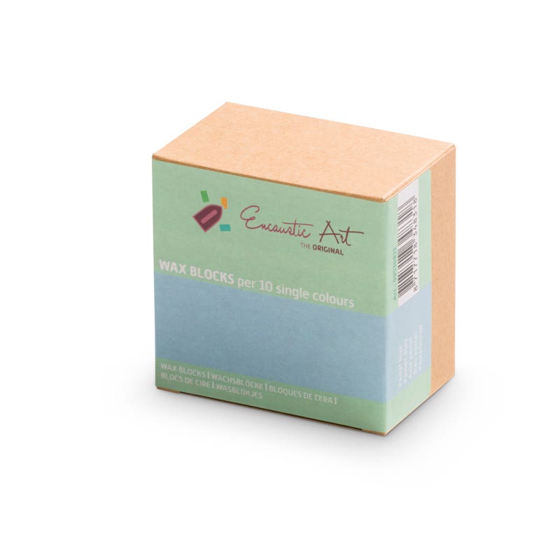 Encaustic Art Wax Blocks - 10 pieces - Pastel blue image