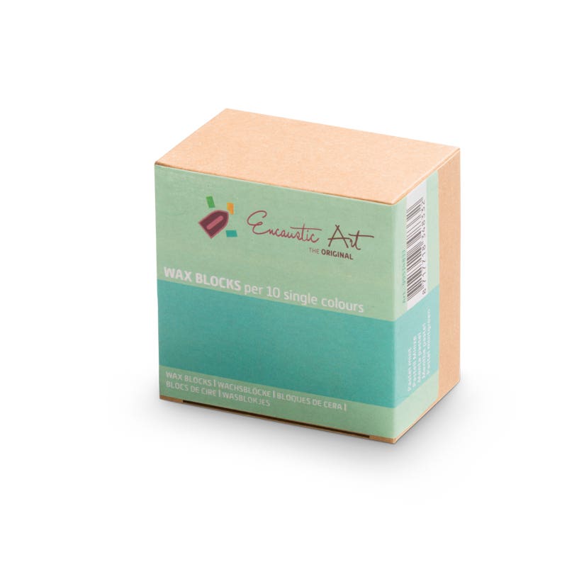 Encaustic Art Wax Blocks - 10 pieces - Pastel mint image