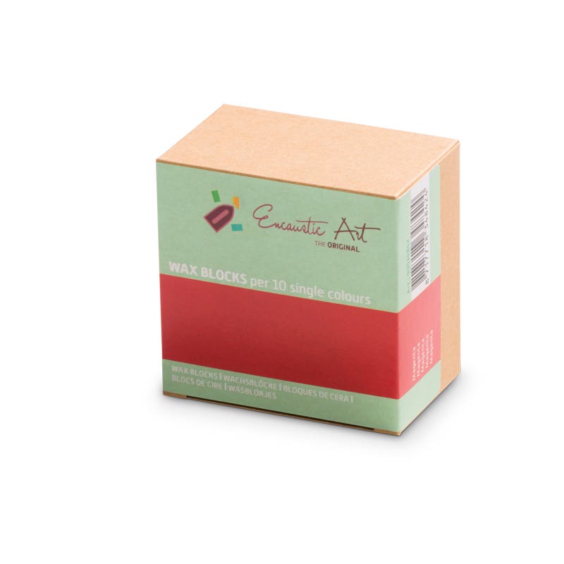 Encaustic Art Wax Blocks - 10 pieces - Magenta image