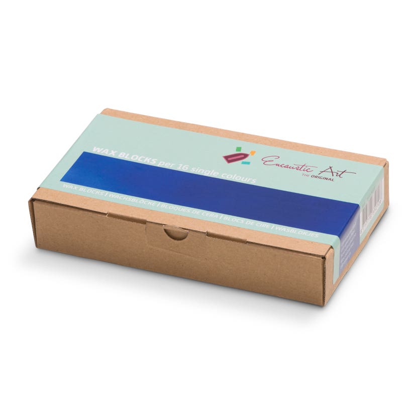 Encaustic Art Wax Blocks - 16 pieces- Ultramarine image