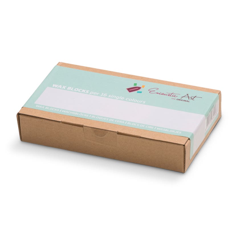 Encaustic Art Wax Blocks - 16 pieces- White image
