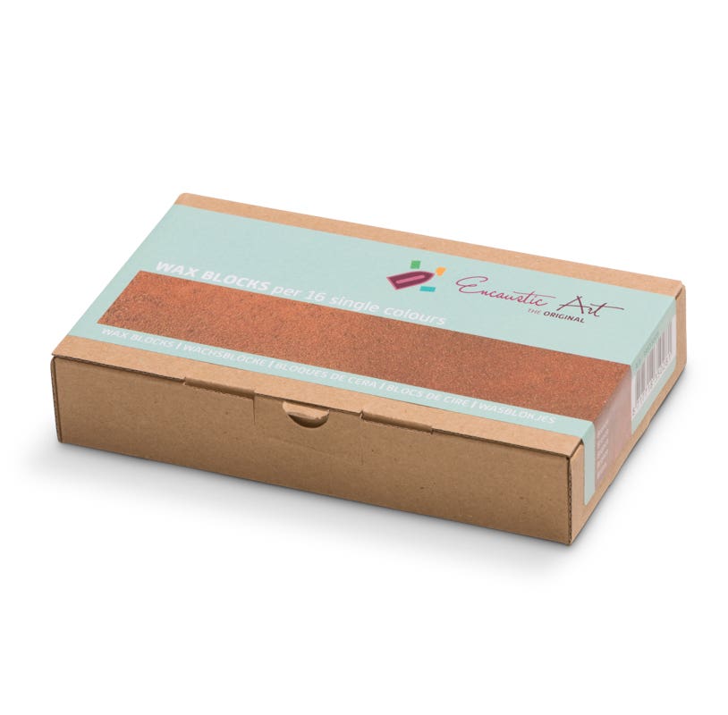 Encaustic Art Wax Blocks - 16 pieces- Bronze image