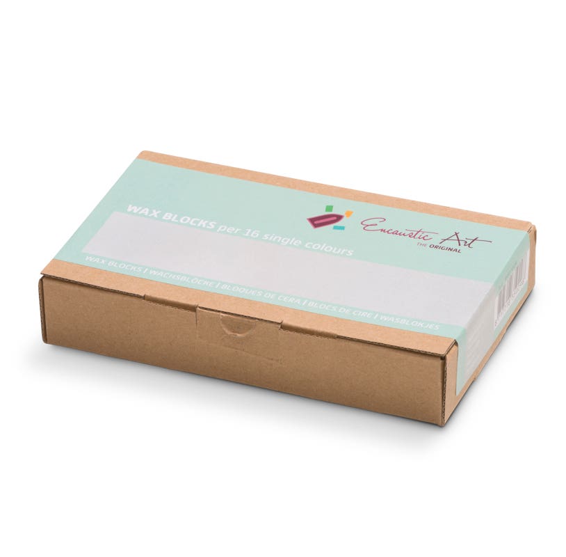Encaustic Art Wax Blocks - 16 pieces- Pearlescent image