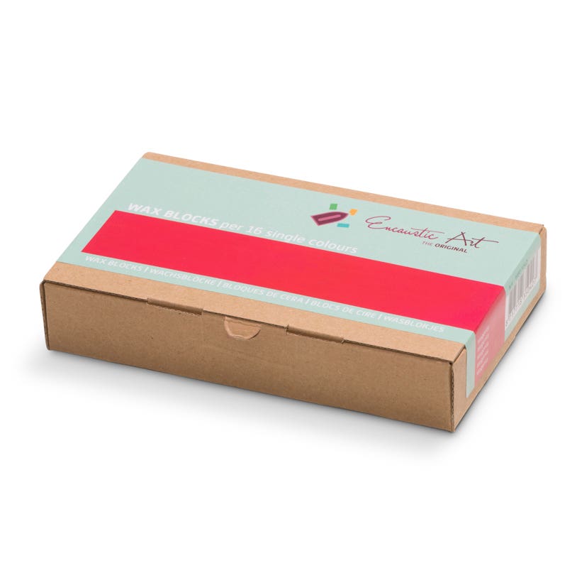 Encaustic Art Wax Blocks - 16 pieces- Magenta image