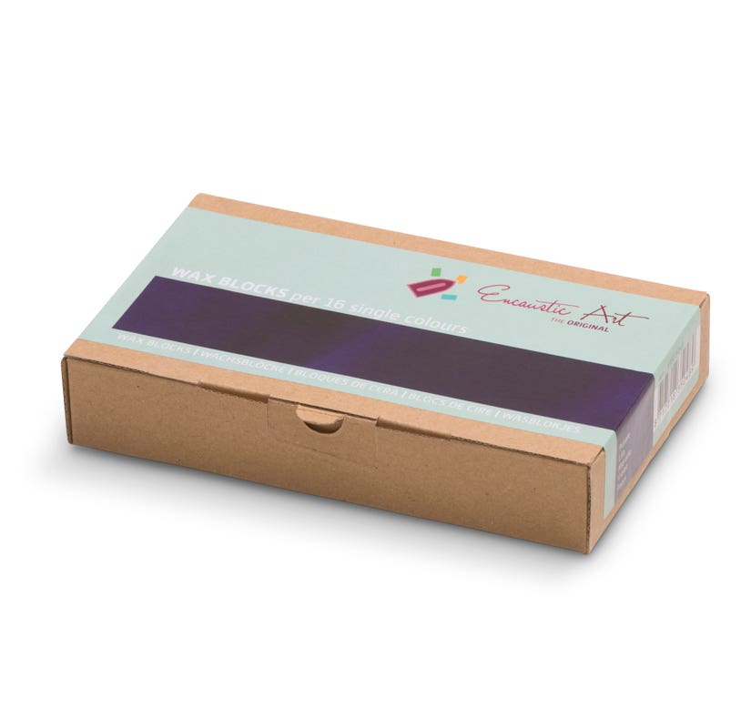 Encaustic Art Wax Blocks - 16 pieces- Purple image